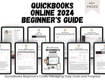 QuickBooks Beginner's Guide EBOOK: For Setting Up and Managing Finances - Perfect for Small Business Owners and Financial Beginners!