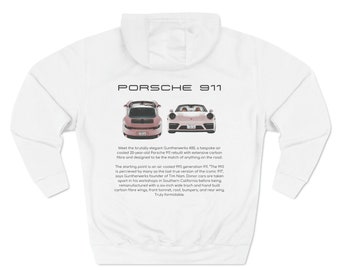 Pink Porsche 911 Hoodie