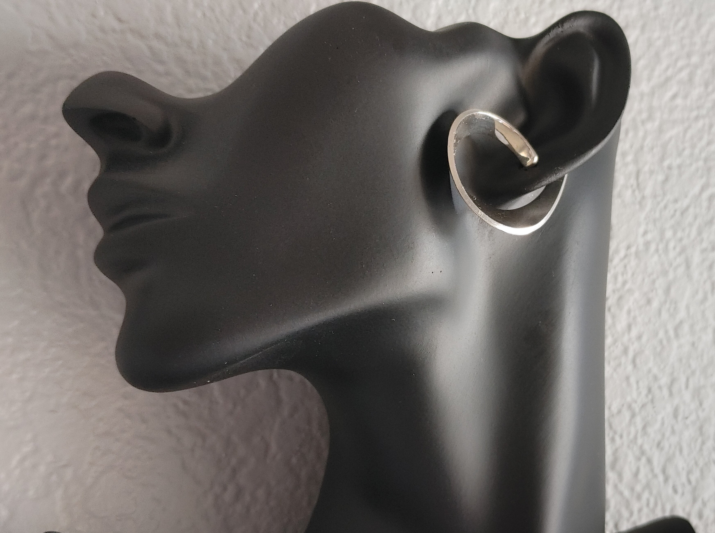 Rare Vintage Mid-century Modernist Sling Earrings Sterling Rare Vintage Mid-century Modernist Sling Earrings Sterling