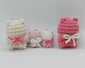 Llavero de peluche de pareja de osos