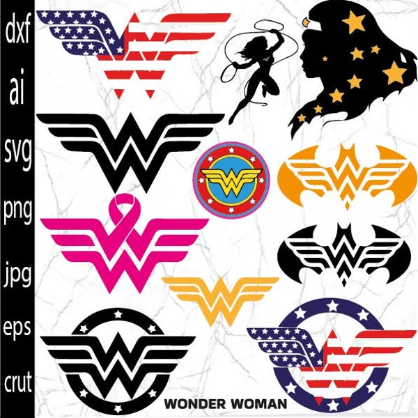 Superhero Icon , Superhero Icon SVG , Super women Print , Woman Hero digital file,