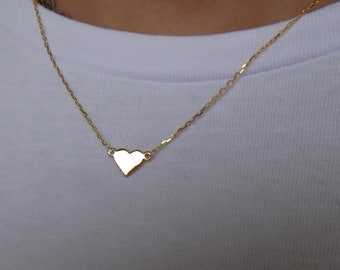 Collar de corazón grabable