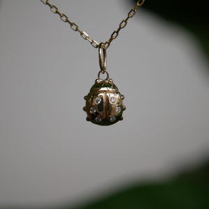 Solidny 14k urok biedronki