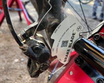 Brake Blade - keep the pads in the front brake caliper when on a stationary trainer