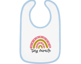 Baby Contrast Trim Jersey Bib