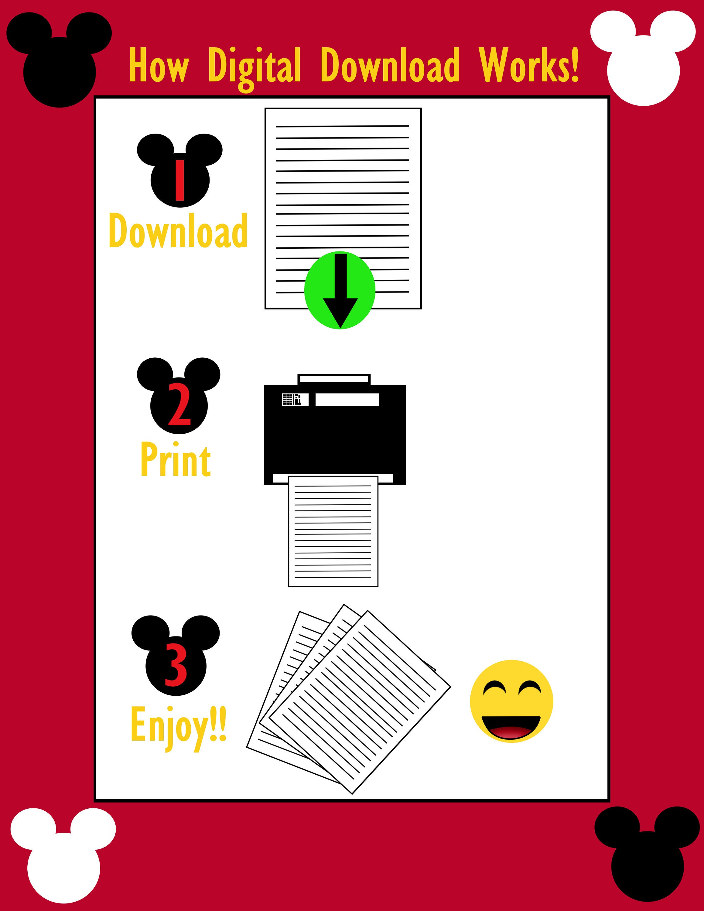 Vacation WDW 100 Days Countdown Digital Print - Etsy