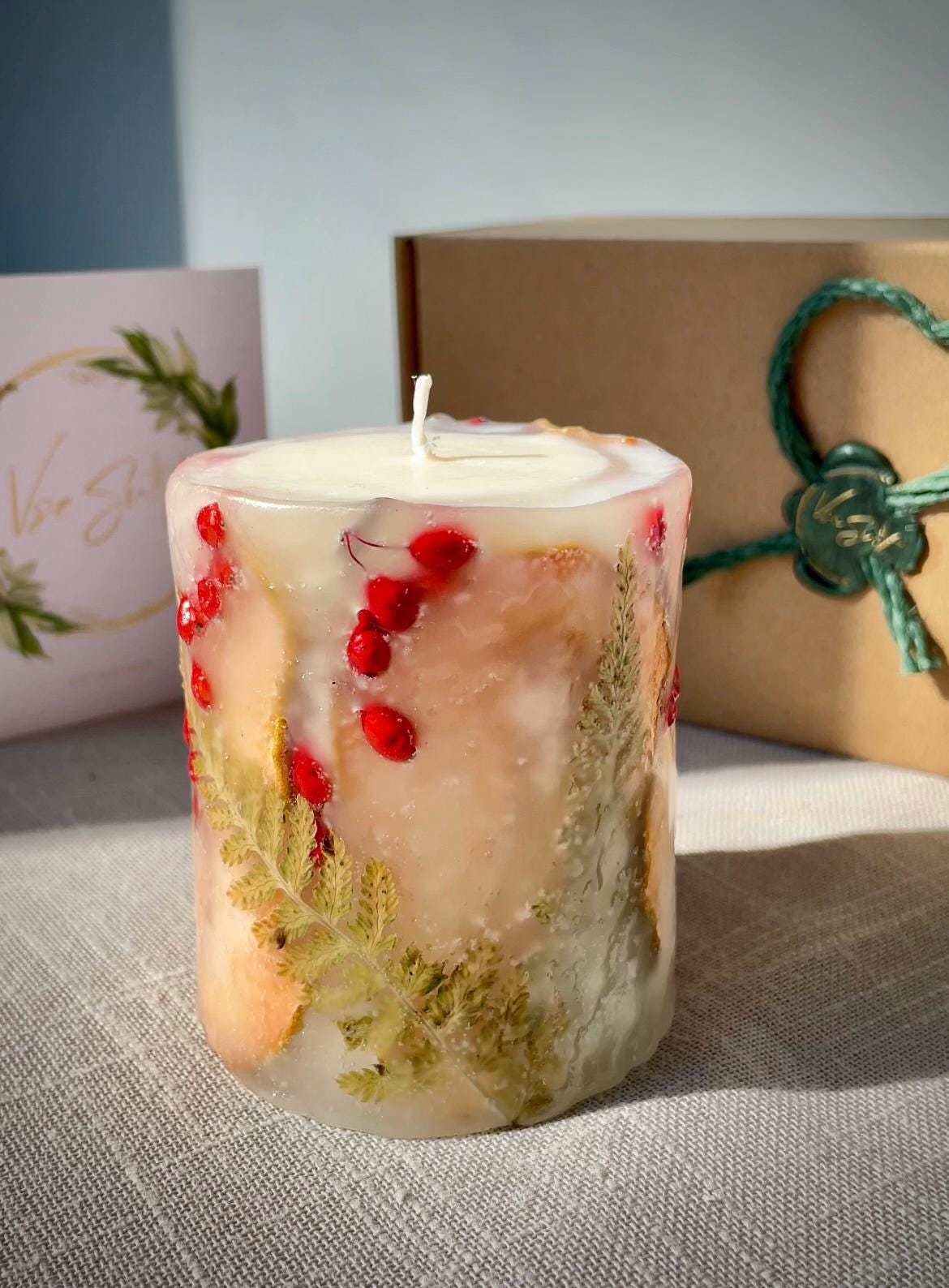 ボタニカルソイワックスハンドメイドキャンドル：フルーツシンフォニー