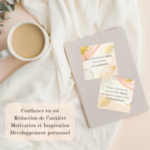 48 Cartes Affirmations Positives à imprimer, en français, Confiance en Soi Développement personnel PDF image 2