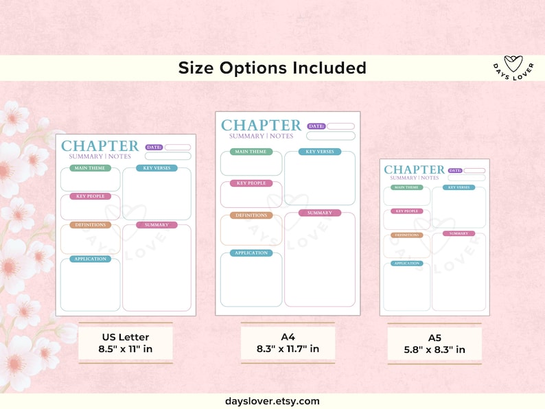 Chapter Box Template Bible Chapter Summary Template Printable Bible Study Sheet Christian ...