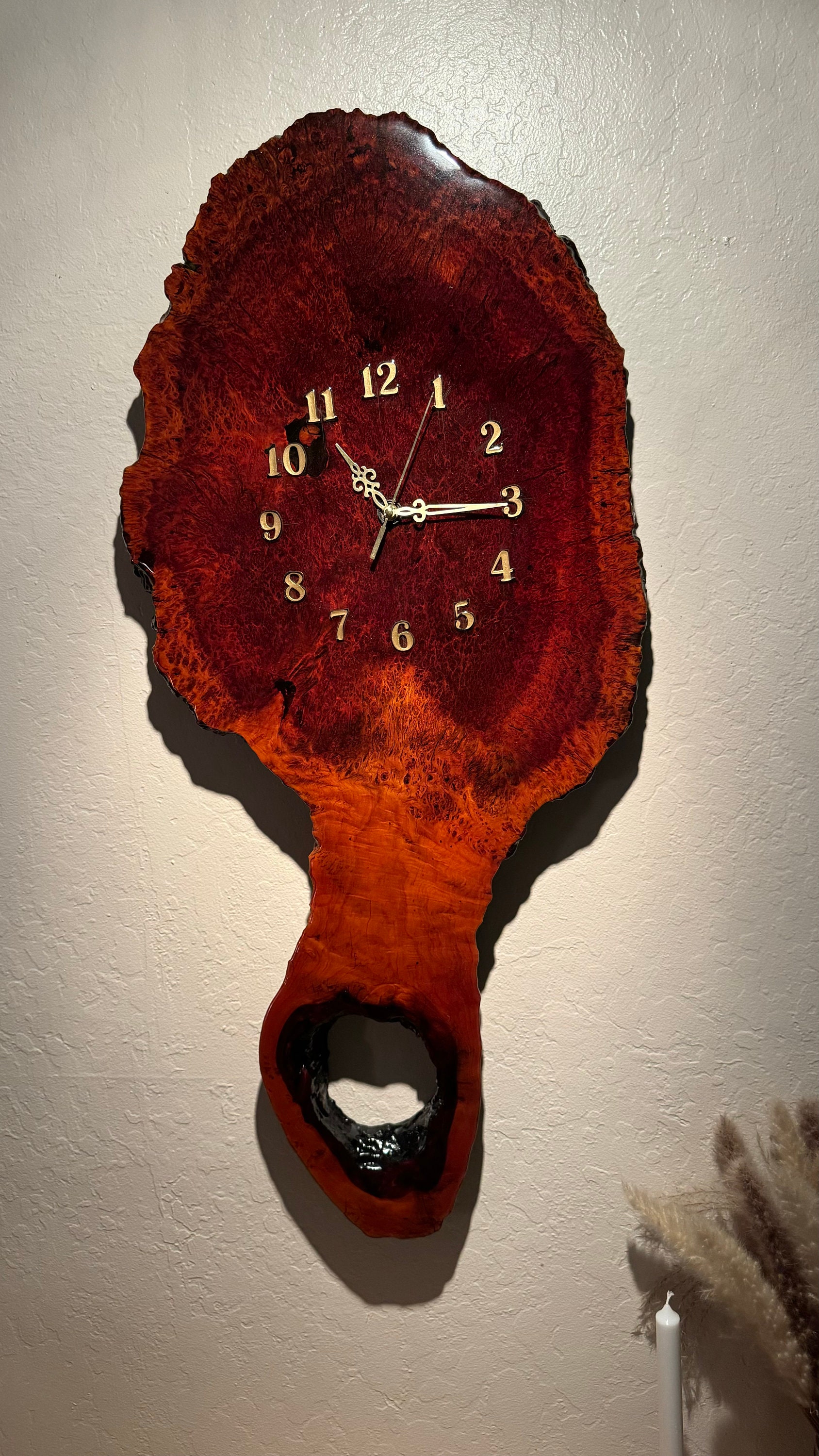 Large Redwood Burl Clock *RARE*