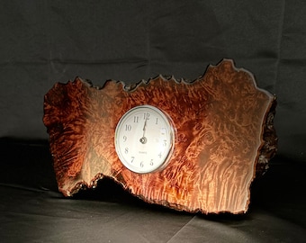 Redwood Burl clock