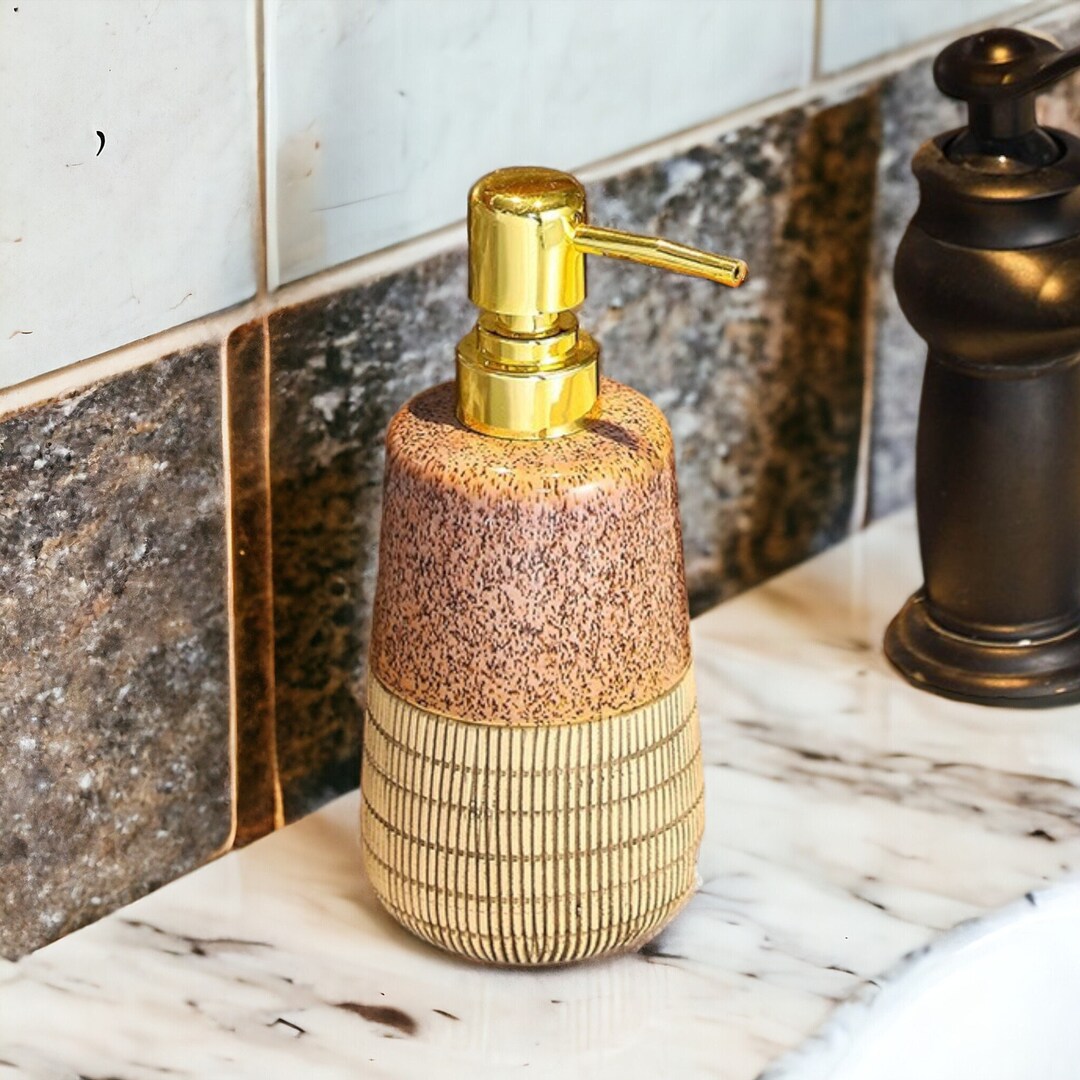 Ceramic Soap Pump Dispensers, Handmade Refillable Soap Dispensers ...