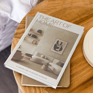 Home Coffee Table Book, Hardcover Decorative Art Book, MCM Decor, Table Decor, 200 Page A4 A5 Modern Coffee Table Book, Housewarming Gift