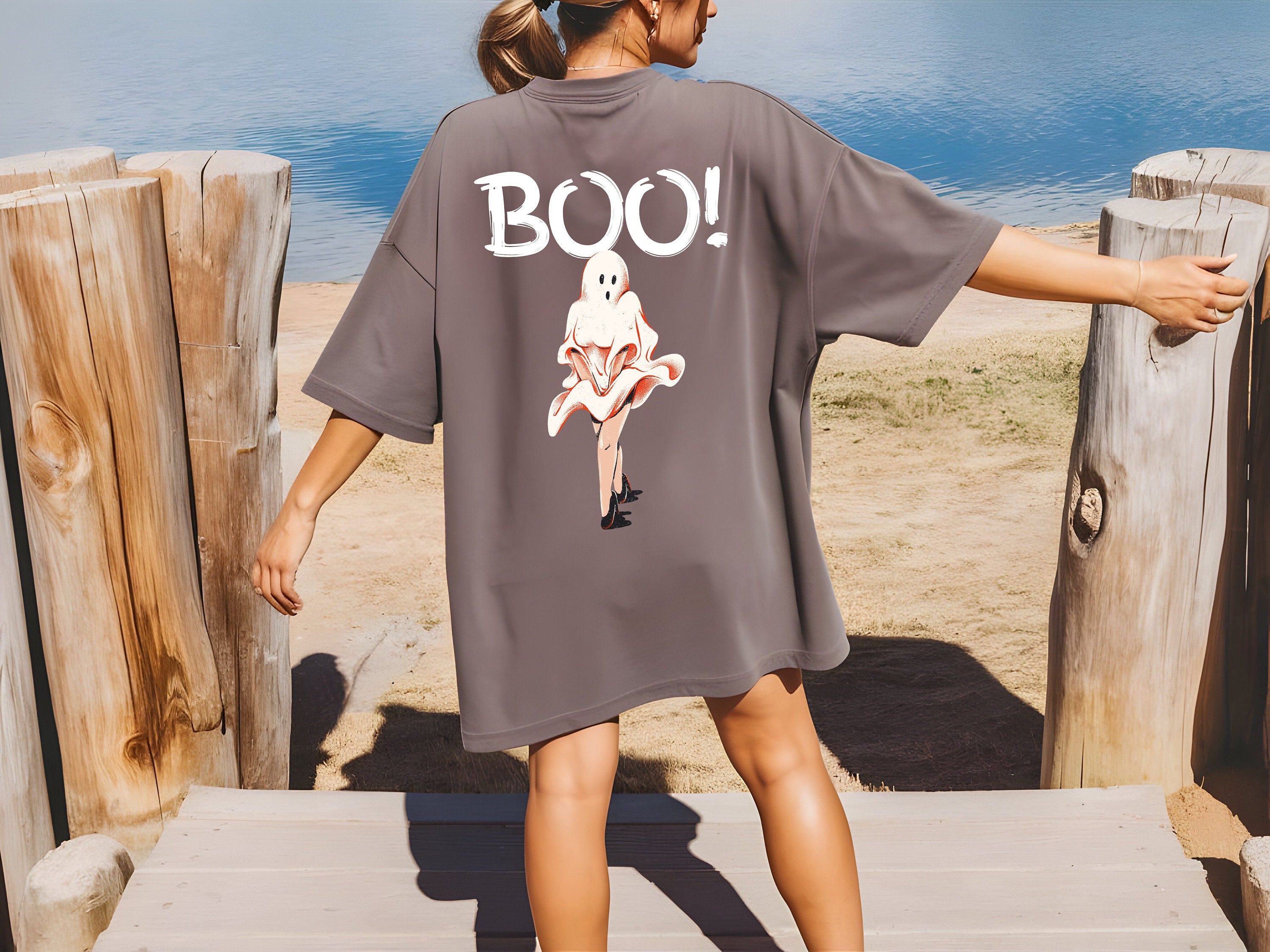 Comfort Colors® Boo Apparel, Funny Halloween Party Outfit For Women, Halloween Ghost, Cute Halloween Costume, Spooky Season, Trick Or Treat