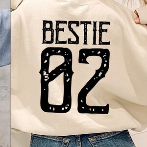 Matching Bestie Number Hoodies: Personalized BFF Gift