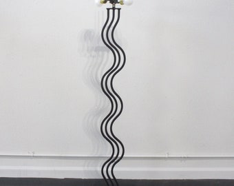 Vintage Memphis Wiggle Floor Lamp Post Modern