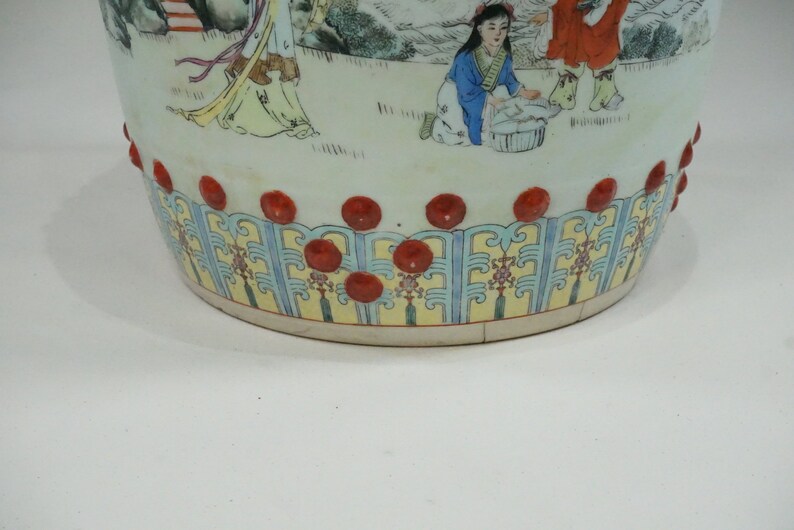 1960s PALACE LADIES IN The Garden Porcelein Garden Seat image 8