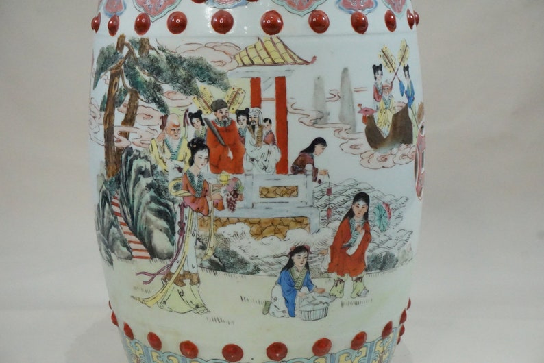 1960s PALACE LADIES IN The Garden Porcelein Garden Seat image 10