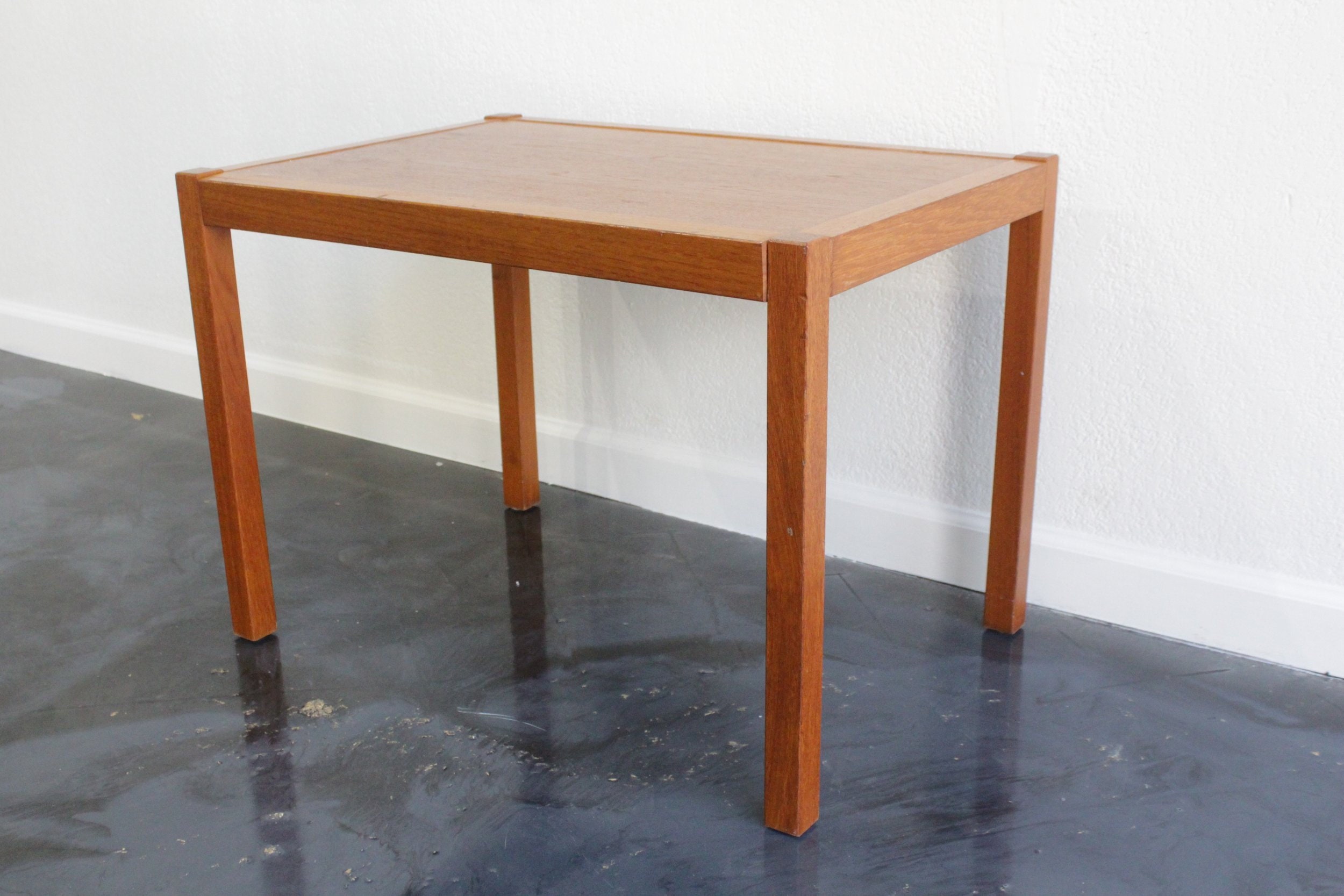 Vintage Teak Side Table Mid Century - Etsy