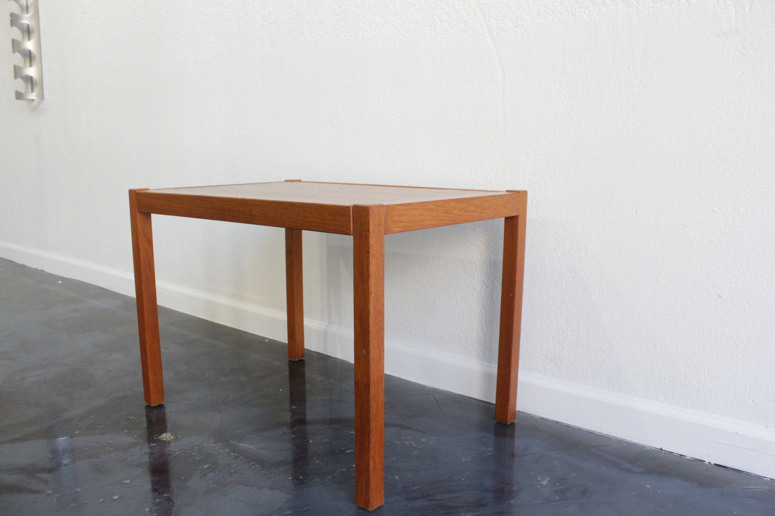 Vintage Teak Side Table Mid Century - Etsy
