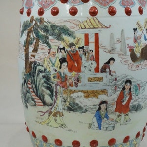 1960s PALACE LADIES IN The Garden Porcelein Garden Seat image 3