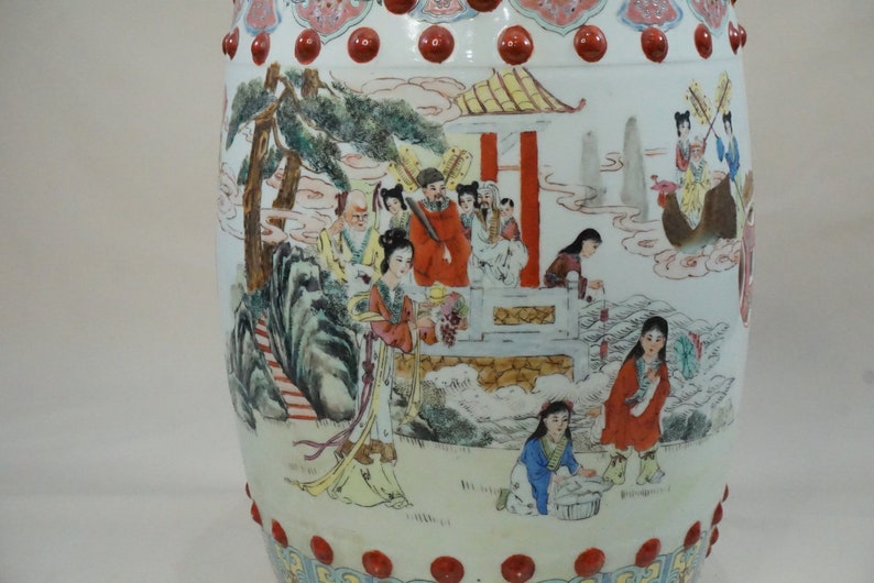 1960s PALACE LADIES IN The Garden Porcelein Garden Seat image 3