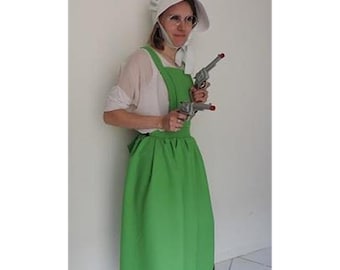 Déguisement Ma Dalton Tablier-Robe Adulte avec coiffe