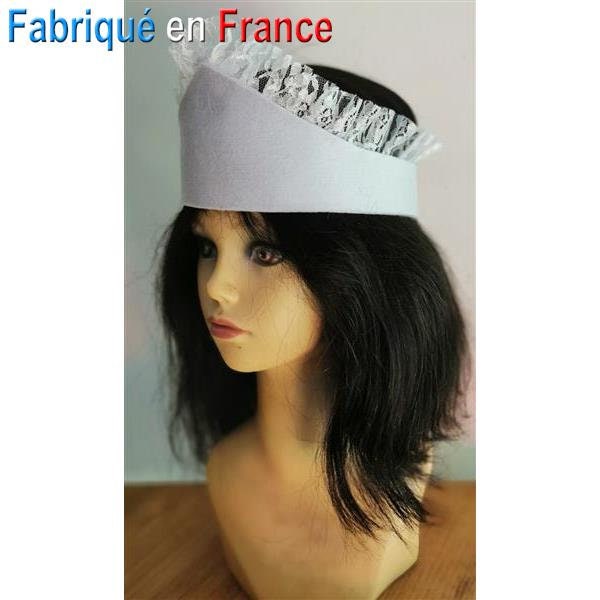 Chapeau, coiffe de Serveuse, Soubrette, Bonne, Femme de Chambre