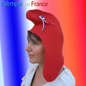 Bonnet Phrygien, chapeau révolutionnaire, Révolution Française (feutrine) (fabrication Française)