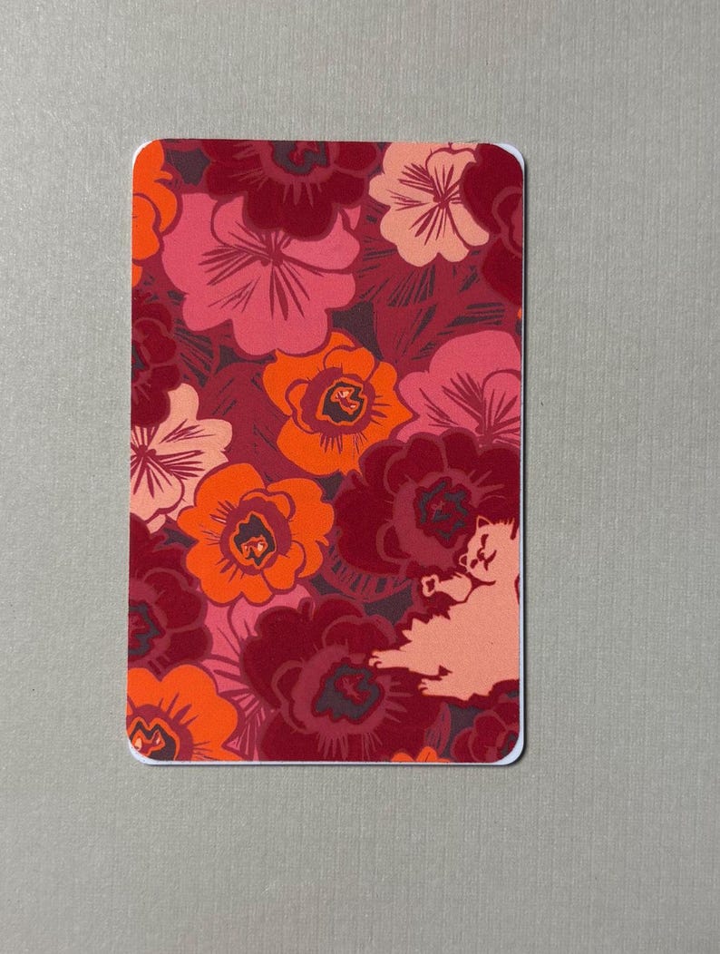 A custom sticker applied on MYO YOTO card - this is just an example. If you order this, you'll need to tell me what YOU want on your custom sticker :)