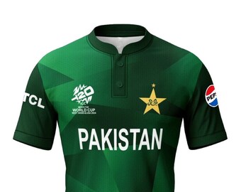 Gepersonaliseerd Pakistan Cricket T20 WK 2024 fanshirt