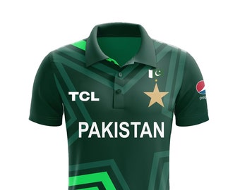 Customized Pakistan Cricket World Cup 2023 Official shirt