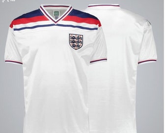 Customized England 1982 Football World Cup Finals Vintage Shirt