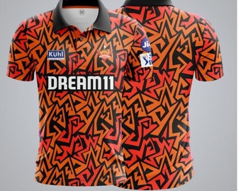 Maglia personalizzata per tifosi Sunrisers Hyderabad (SRH) IPL 2024