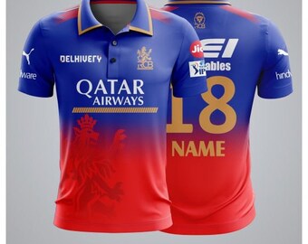 Camiseta personalizada para fanáticos del Royal Challengers Bangalore 2024 - RCB