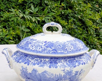 Villeroy & Boch Burgenland Antique Soup Tureen – Blue Decor