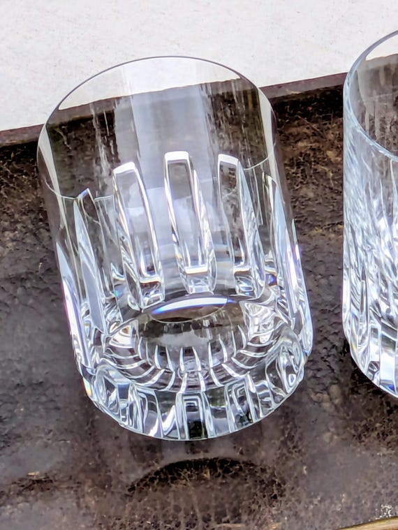 Baccarat Crystal Whisky Glass – Rotary Model – 1970s – Geometric