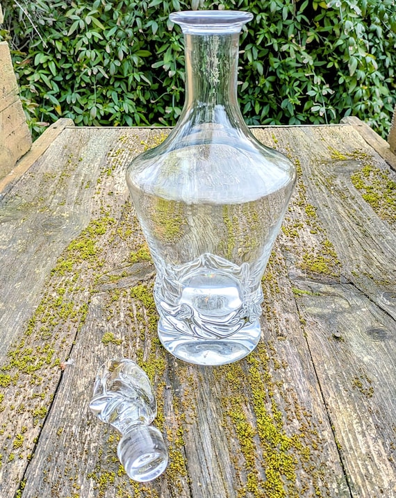 Daum France Sorcy Model Carafe, 1952 – Signed Crystal With Stopper
