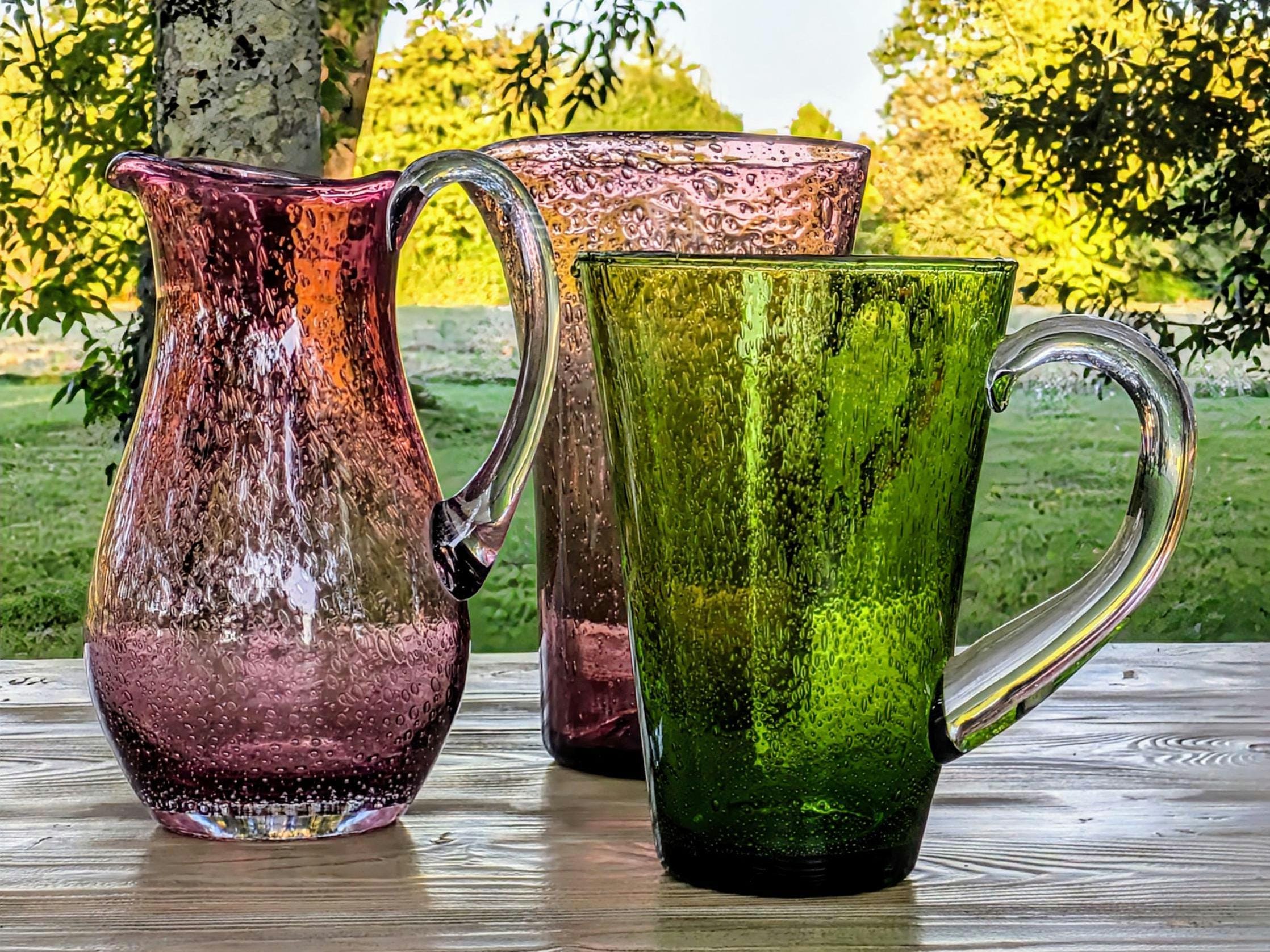 Carafe à Eau Hermès Bubble - Verre Soufflé à La Main - 650 Ml - Neuf