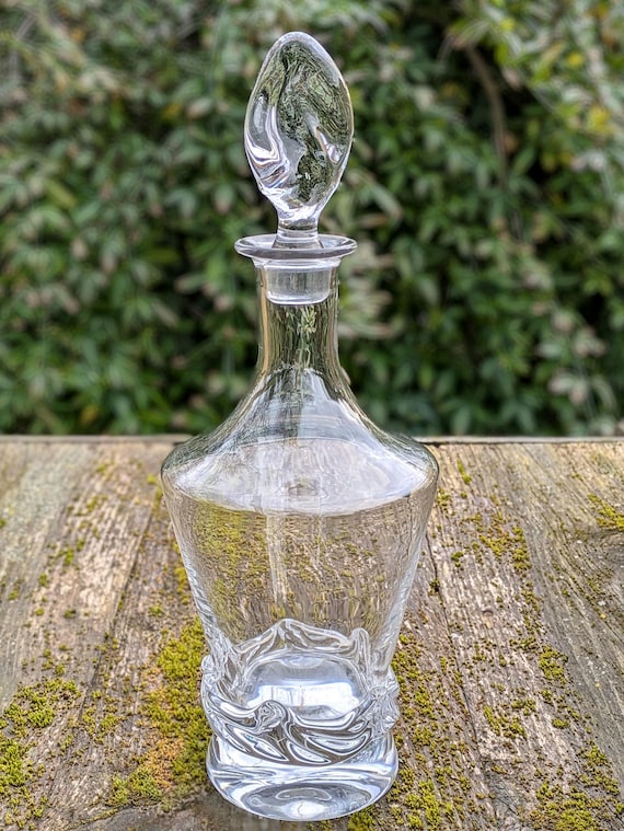 Daum France Sorcy Model Carafe, 1952 – Signed Crystal With Stopper
