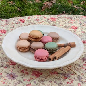 Plato escalonado de marfil de Sarreguemines - Diseño Rohan