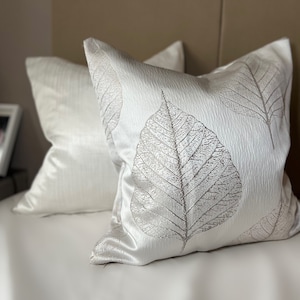 Luxury White cushion cover, Designer home Cushion Cover, scatter pillow, pillow cover, designers pillow, housewarming gift, new home gift