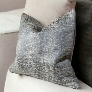 Luxurious Blue/Cream Textured Cushion Cover, Pillow sham, Cushion Cover, scatter pillow, pillow cover, blue pillow, cushion