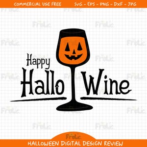 Happy Hallowine Png | Sublimation Design Download | Happy Halloween Png | Trick or Treat Png | Halloween Vibes Png | Eps | SVG | DXF | PNG