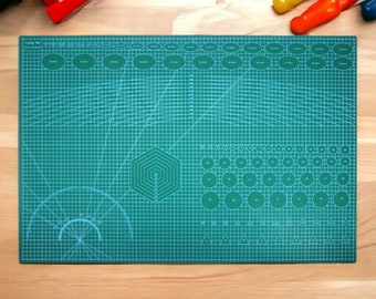 A3 Cutting Mat 45x30CM| Self Healing Slip-Resistant Arts & Crafts Grid Design