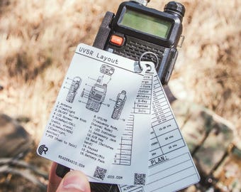 Comms Cards - 3-Pack Radio Quick-Reference Cards for Handheld Radios (uv-5R, uv-9r, uv-21, uv-82, uv-17r, uv-pro, ar-152)