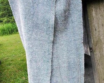 Sjaal van chenille en tencel