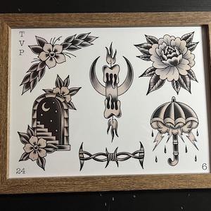 Framed Tattoo Flash