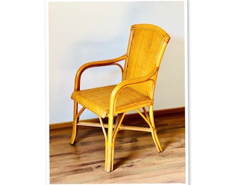 1 or 3 vintage French bamboo bistro chairs