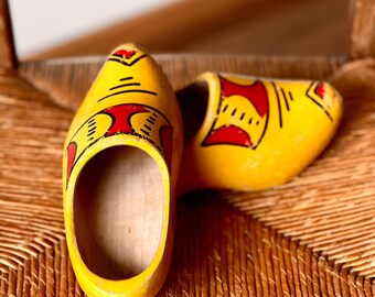 Vintage Dutch Wooden Clog Shoes Made in Holland Vintage Wooden - Main Image